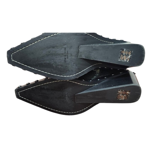 Rag & Bone santiago mid boots Womens black Lizard-embossed calf Size EU 40/US9.5 - Picture 16 of 16